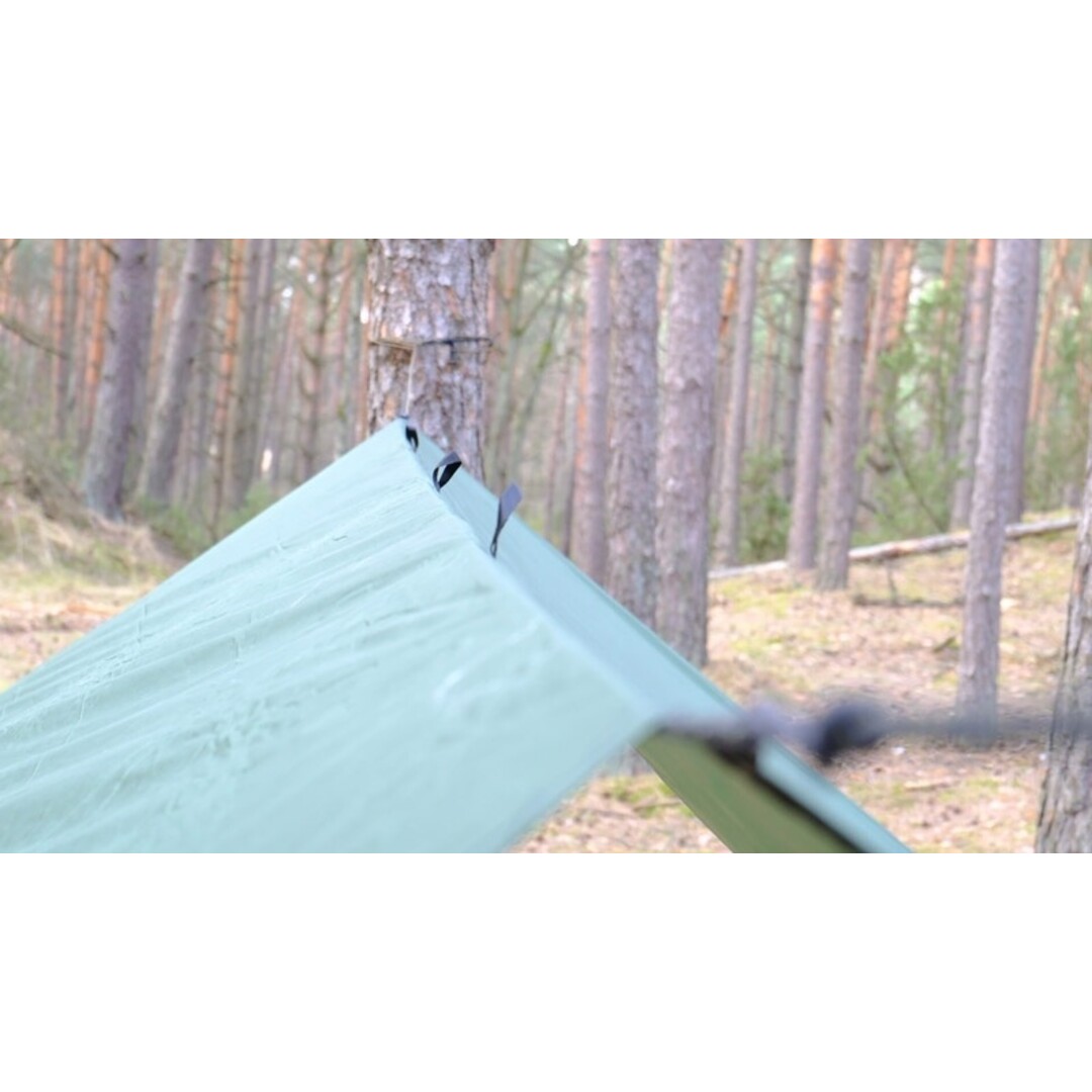 Bushmen Ultralight Tarp 3x3 Deep Green