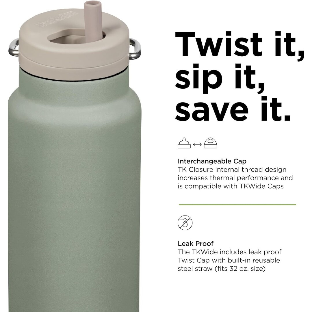 Klean Kanteen TKWide 946ml – Isolatiefles / Thermosfles RVS