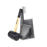NO-AXE Wood Splitter Blank Steel with Hammer – Safe & Efficient Log Splitting