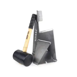 No-Axe NO-AXE Wood Splitter Blank Steel with Hammer – Safe & Efficient Log Splitting