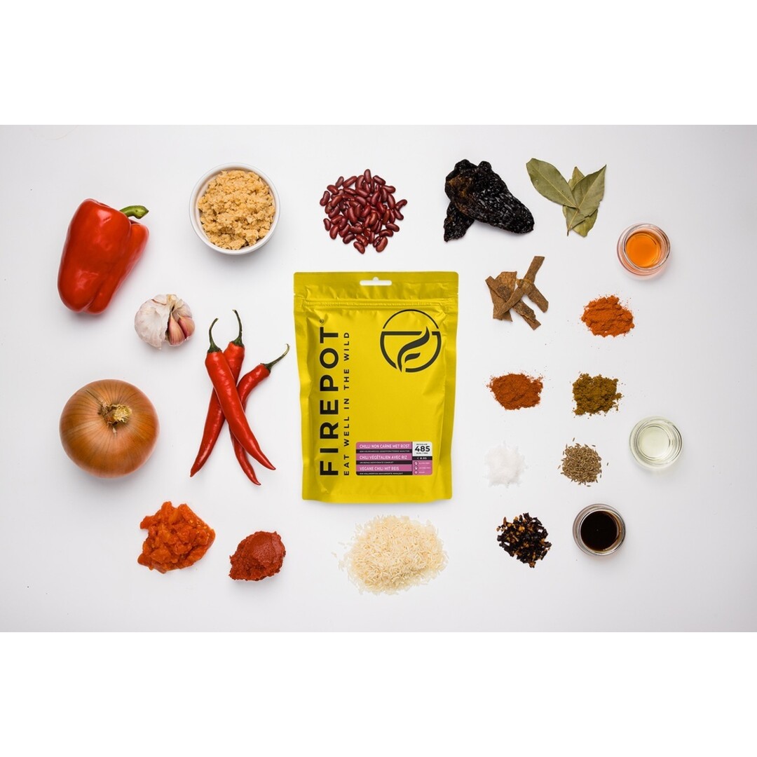 Firepot Chilli non Carne mit Reis XL – Outdoor Mahlzeit