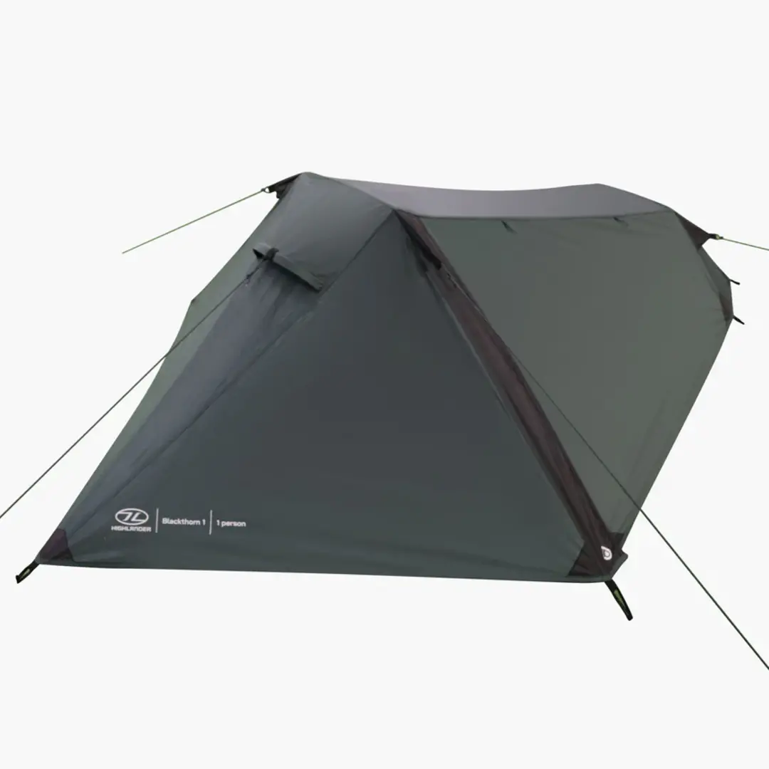Highlander Blackthorn 1 GEN2 tent Groen – Compact & lichtgewicht