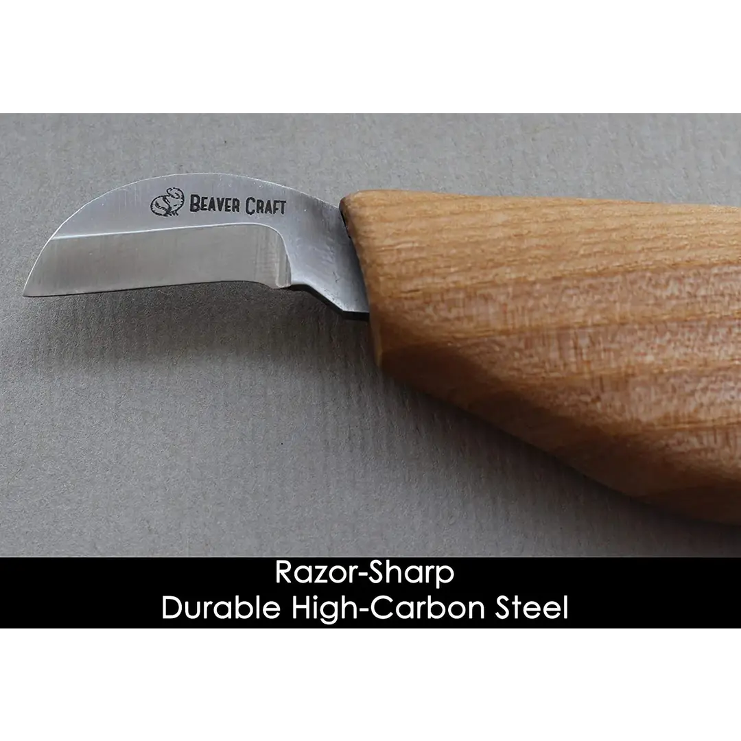 BeaverCraft C6 Chip Carving Mes – Precisie voor houtsnijwerk
