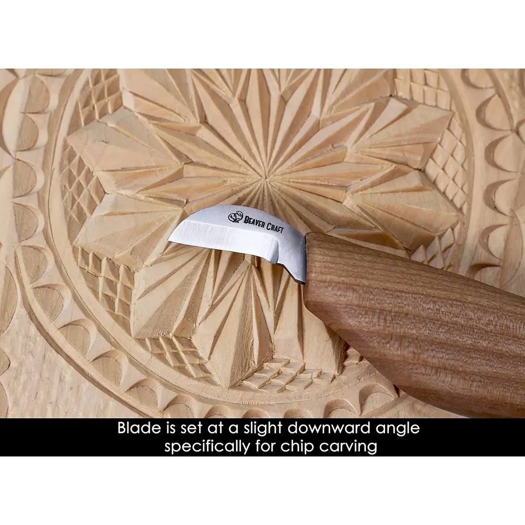 BeaverCraft C6 Chip Carving Mes – Precisie voor houtsnijwerk