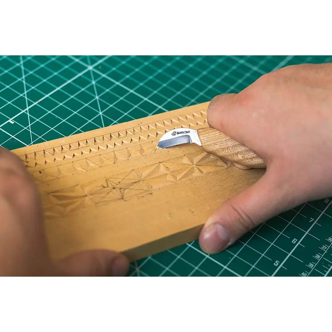 BeaverCraft C6 Chip Carving Mes – Precisie voor houtsnijwerk
