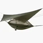 Highlander Crusader Waterproof Hammock + Tarp Olive Green