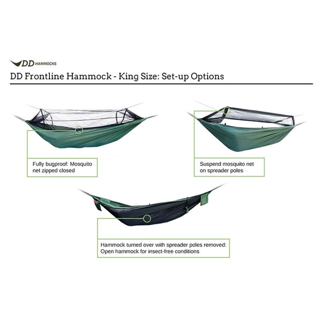 DD Frontline Hammock KING Size Olive Green