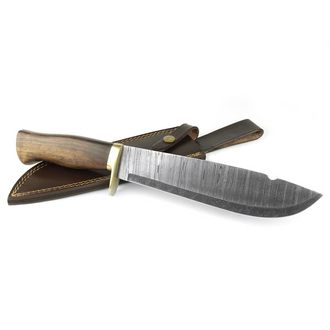 Njord Thor Damast Machete – Handgeschmiedet mit Palisandergriff
