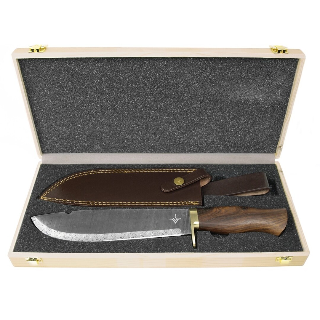 Njord Thor Damask Machete – Hand-forged with Rosewood Handle