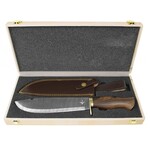 Njord Thor Damast Machete – Handgeschmiedet mit Palisandergriff