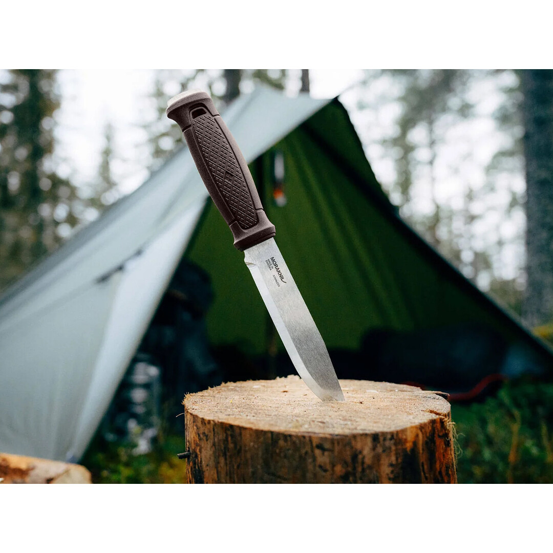 Morakniv Garberg Grand RVS – Leren Schede