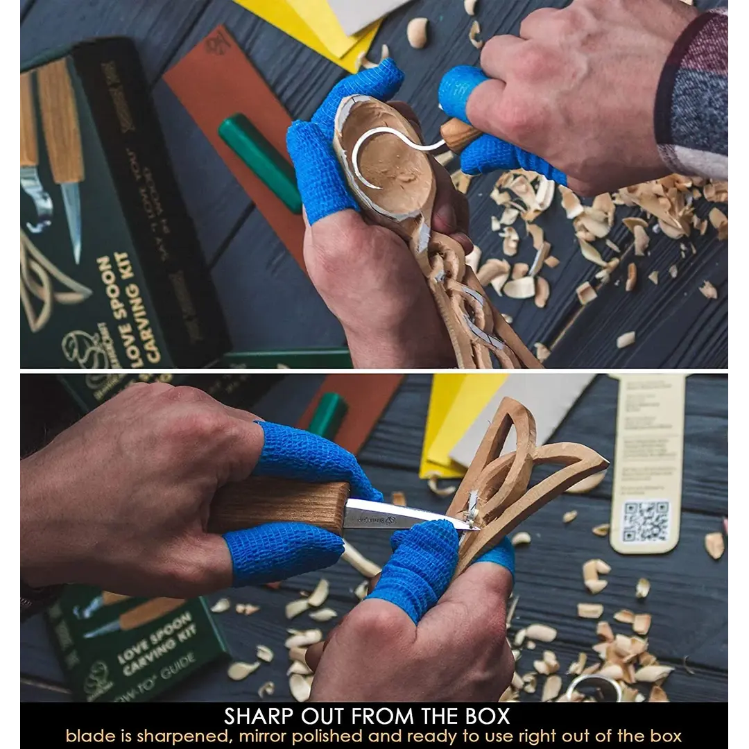 BeaverCraft DIY04 Celtic Spoon Carving Kit – Einsteiger-Set