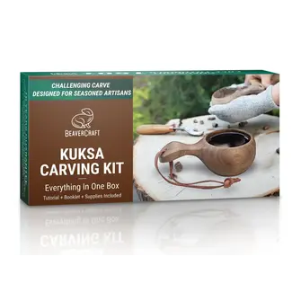 Beavercraft BeaverCraft DIY07 Walnuss Kuksa Carving Kit – Einsteiger-Set