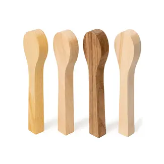 Beavercraft BeaverCraft BB2 Spoon Carving Blanks – Linden, Cherry, Mulberry, Walnut