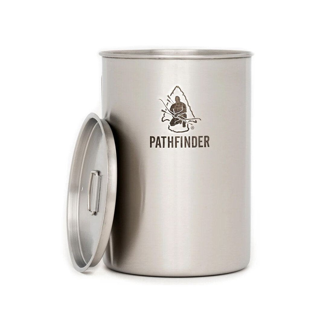 Pathfinder Stainless Steel 48oz Nesting Cup And Lid Set
