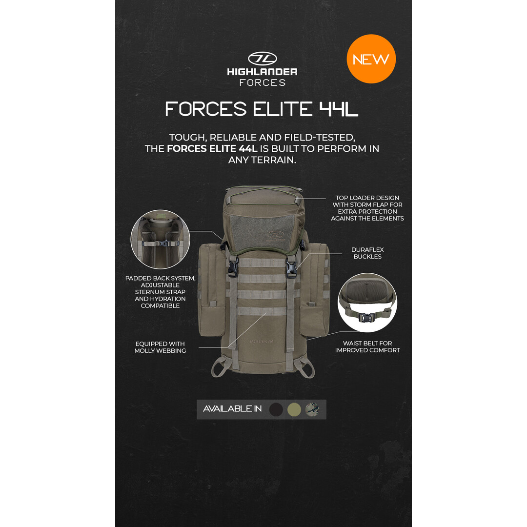 Highlander Forces Elite Pack 44L Rugzak Tactical Outdoor