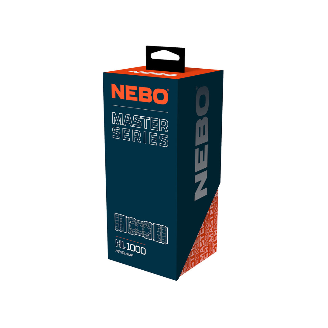 Nebo Master Series HL1000 Stirnlampe 1000 Lumen USB-C