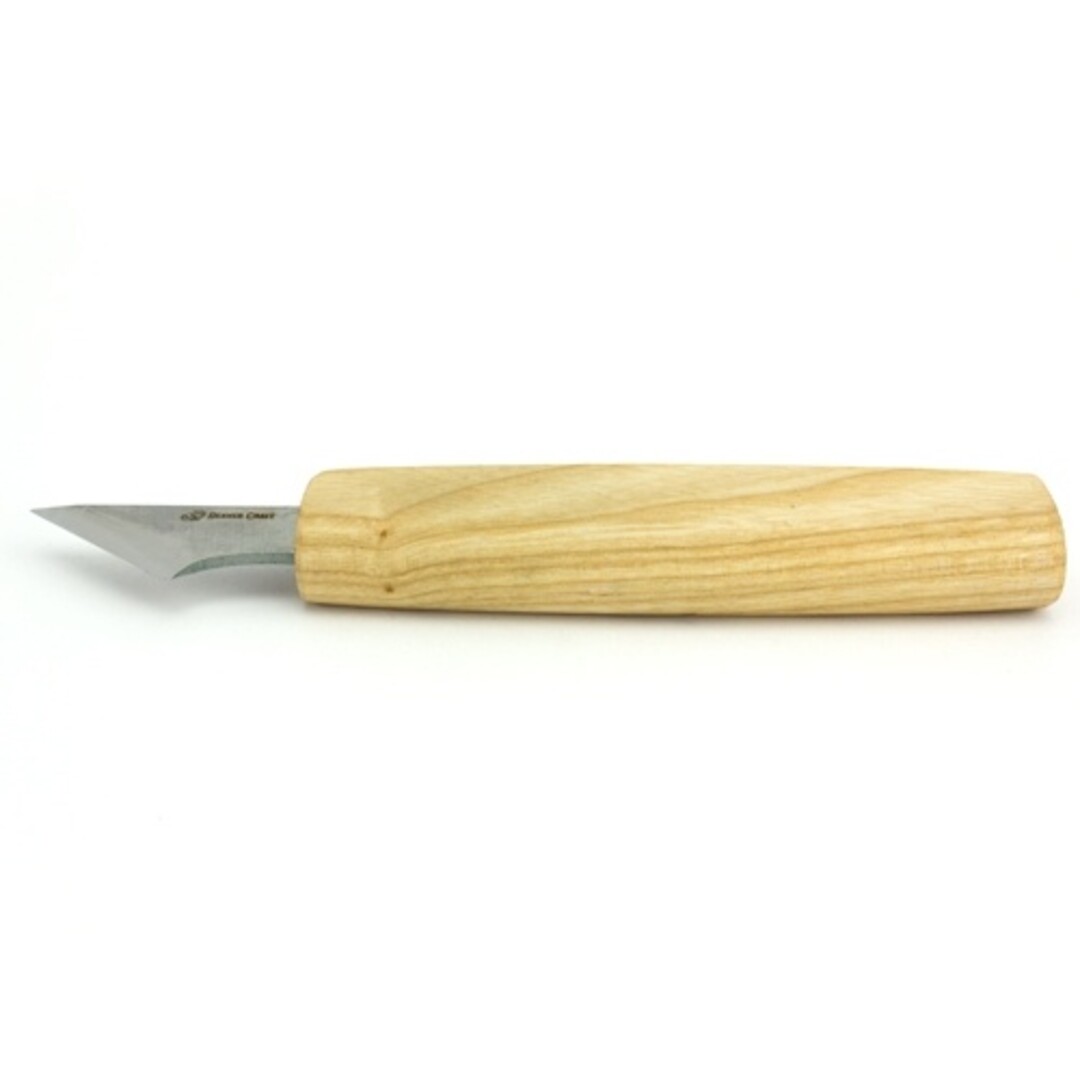 BeaverCraft C11 Geometric Carving Knife with Ash Wood Handle