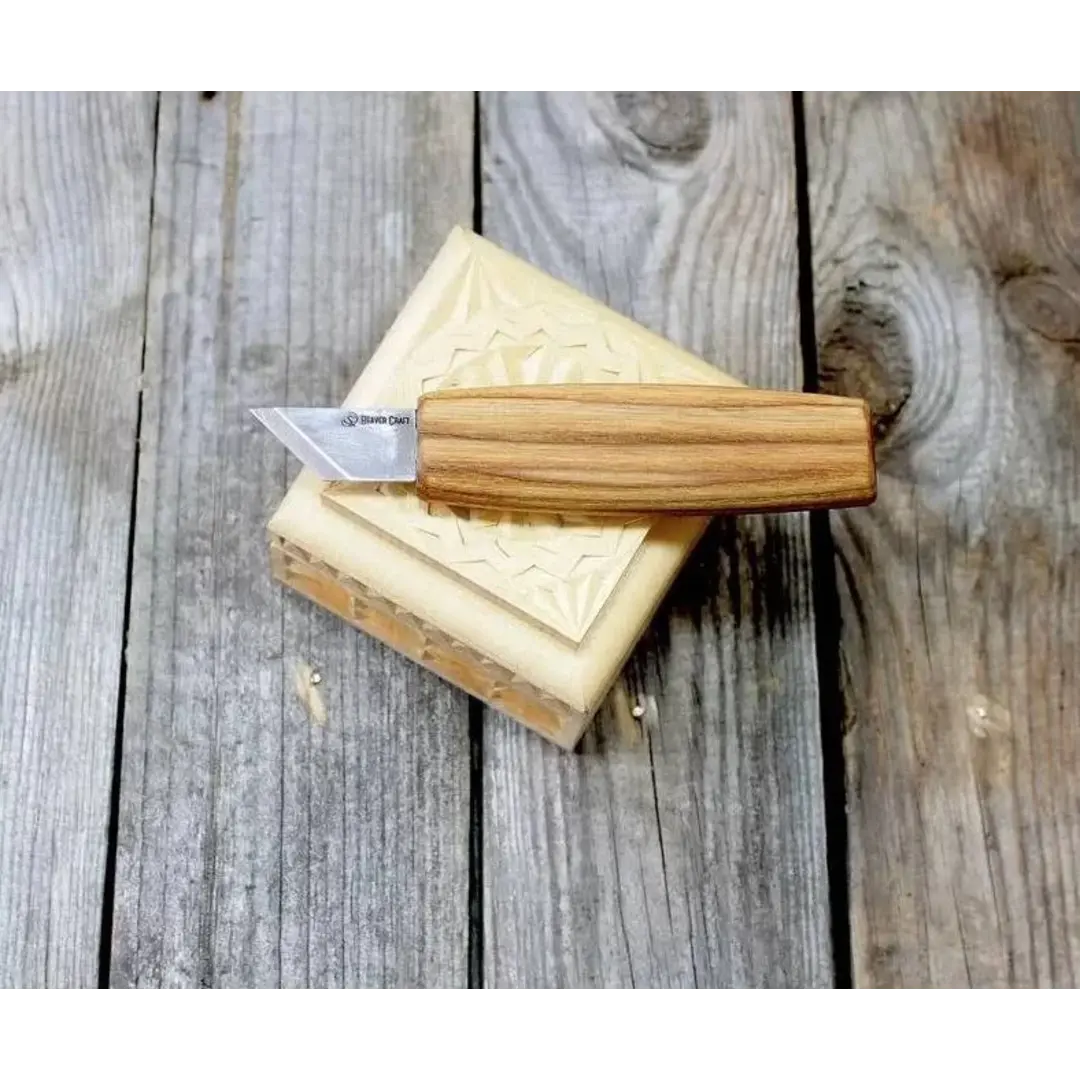 BeaverCraft C9 Marking Knife with Ash Wood Handle