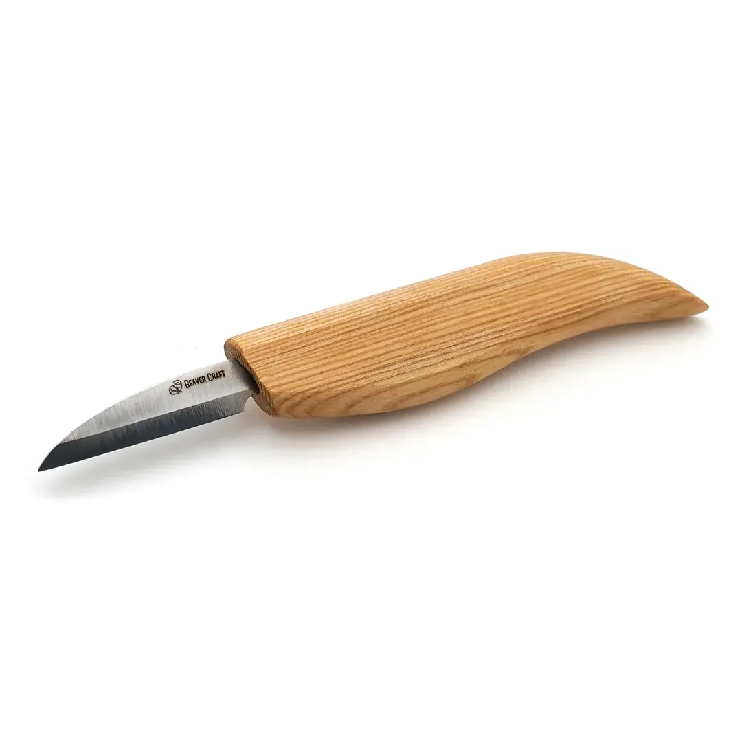 BeaverCraft C16 Big Roughing Knife with Ash Wood Handle