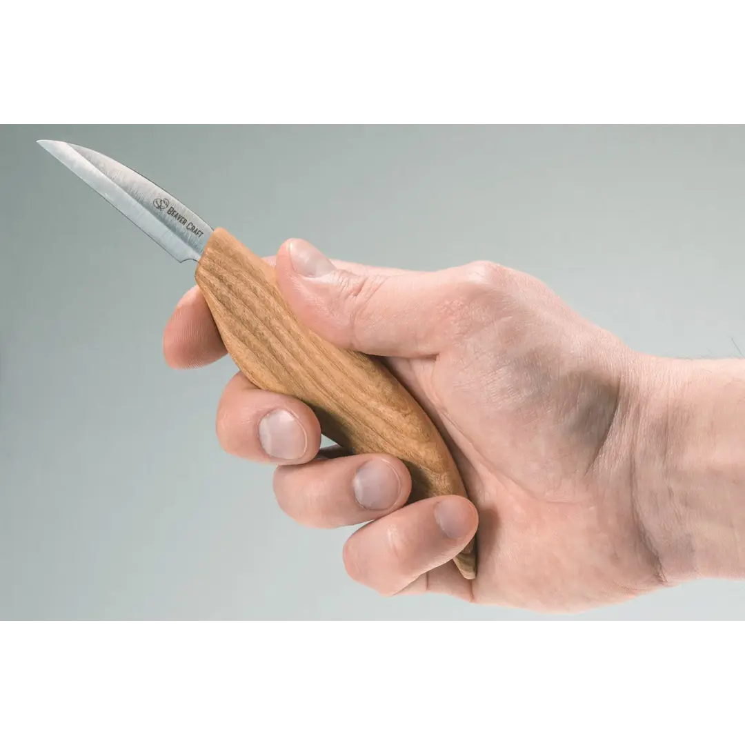 BeaverCraft C16 Big Roughing Knife with Ash Wood Handle