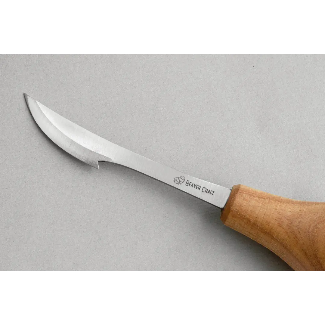 BeaverCraft C17P Detail Pro Carving Knife with Ash Wood Handle