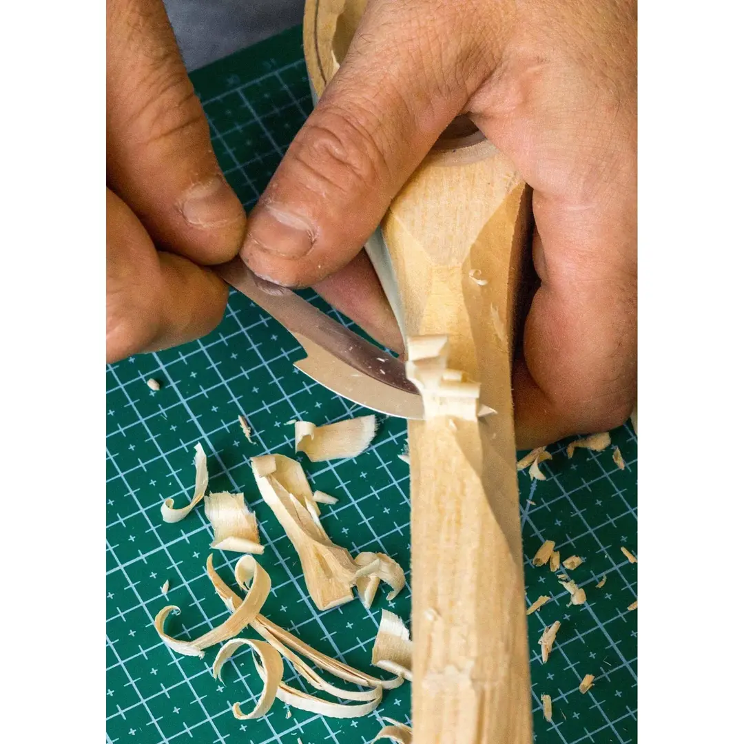 BeaverCraft C17P Detail Pro Carving Knife with Ash Wood Handle