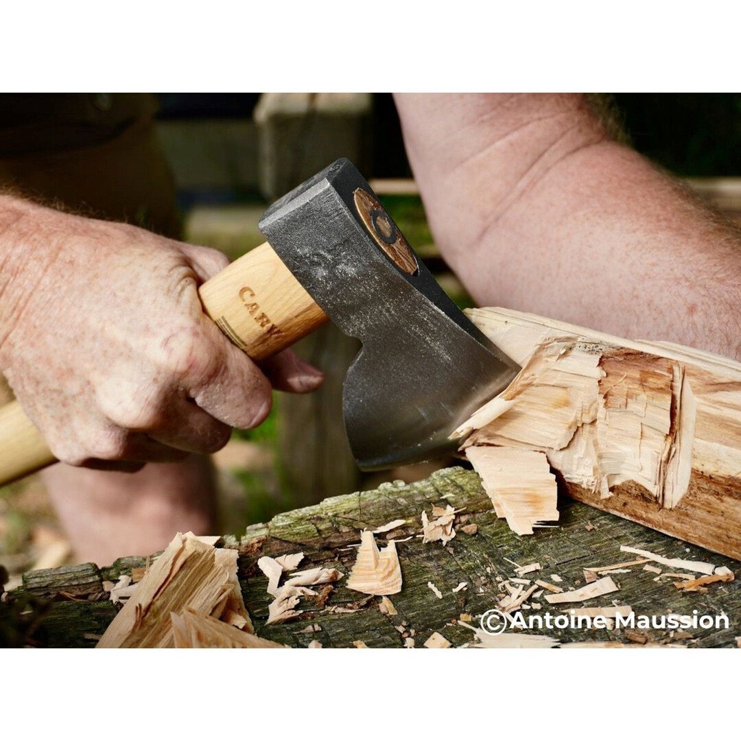 Bison 1879 Carving Axe 33 cm with Hickory Handle