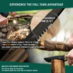 BeaverCraft BSH4 F Dusk Bushcraft Knife with Firesteel