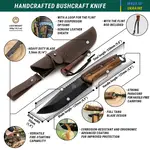 BeaverCraft BSH4 F Dusk Bushcraft Knife with Firesteel