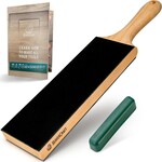 BeaverCraft LS1P1 Dubbelzijdige leren peddelstrop & polijstpasta