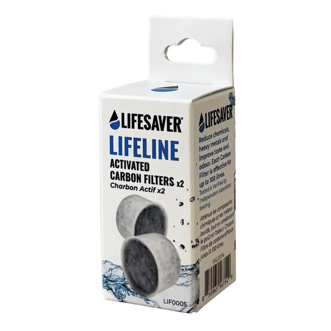 Lifesaver Lifeline Aktivkohlefilter – Geschmacksfilter 2 Stück