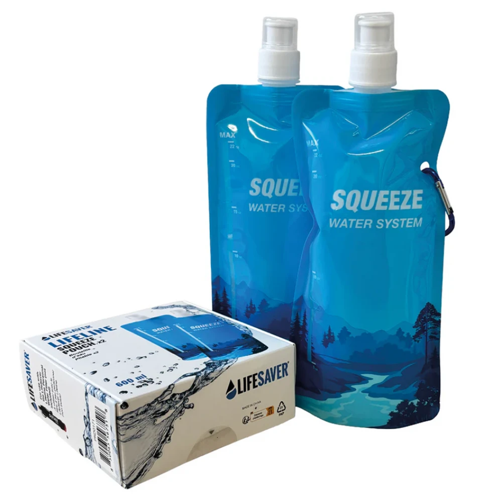 Lifesaver Lifesaver Lifeline Squeeze Pouch - Knijpzak 600 ml, 2 stuks