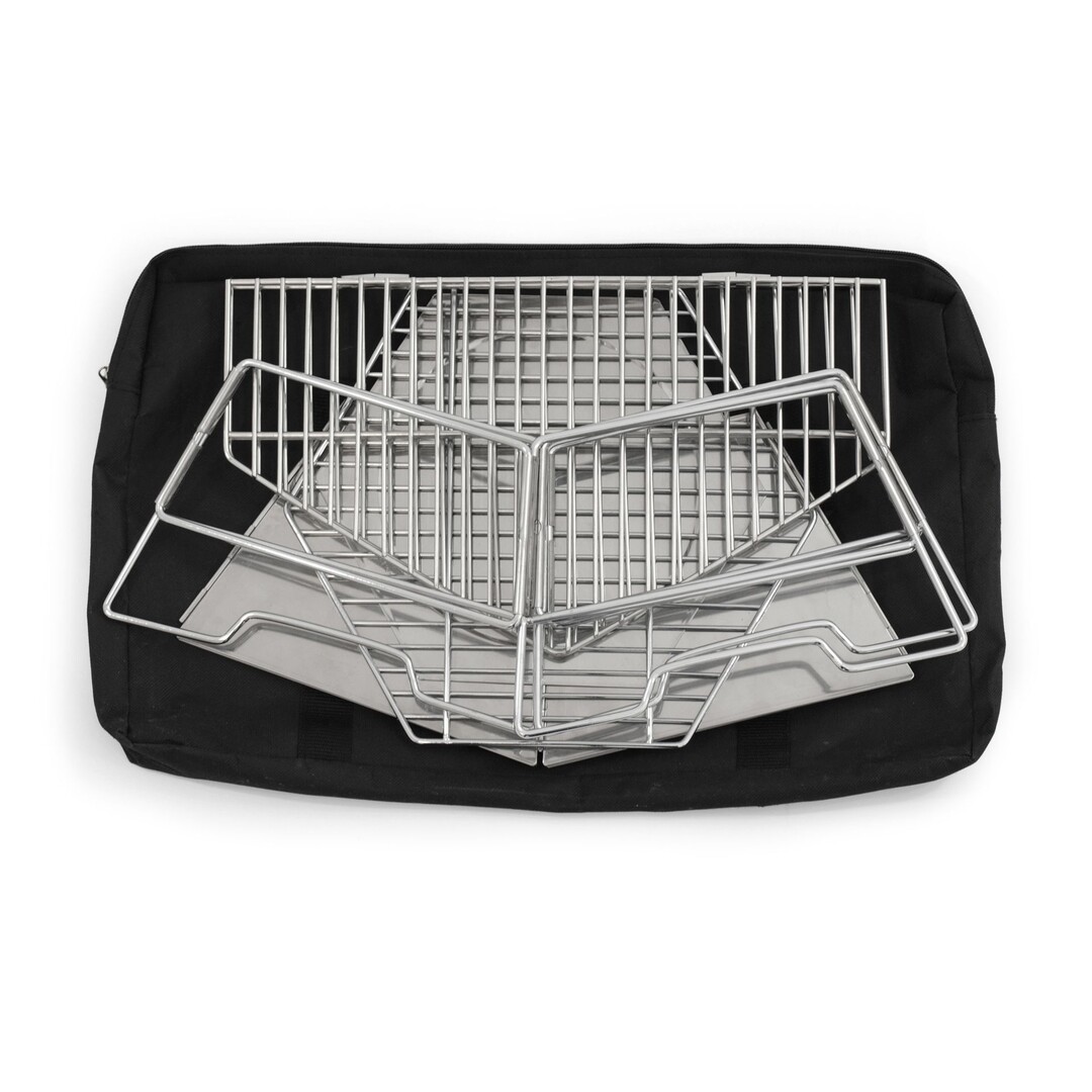 Origin Outdoor Hexagon Grill and Fire Bowl – Stainless Steel