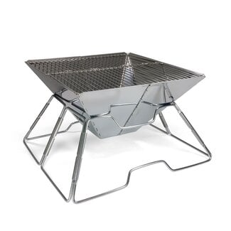 Origin Outdoors Origin Outdoors Tetragon Grill and Fire Bowl – Stainless Steel