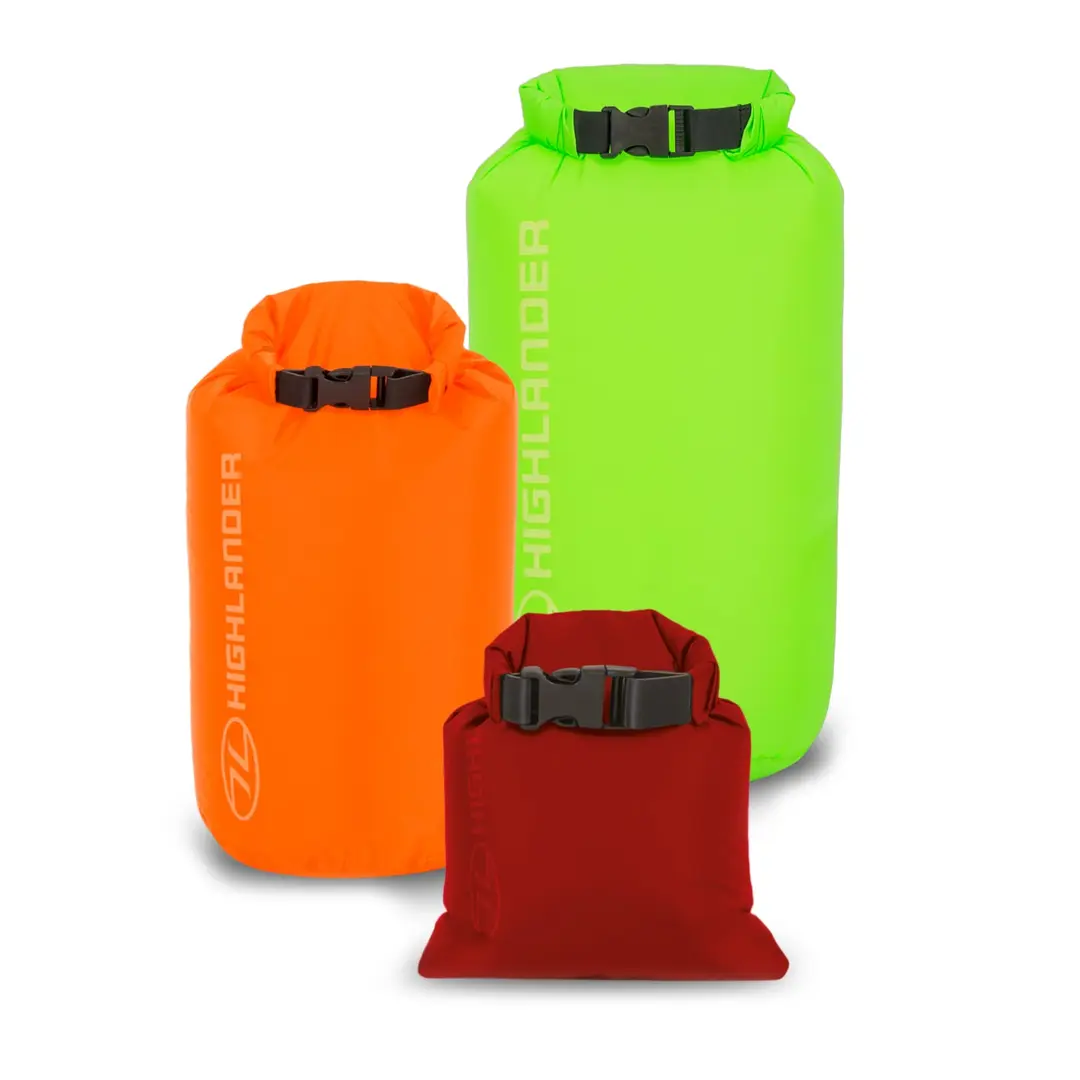 Highlander X-Lite Dry Sack 3-Pack – Waterproof Bags 1/4/8L