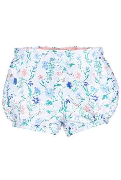 Hucklebones Bubble Shorts Wallpaper Floral Jacquard