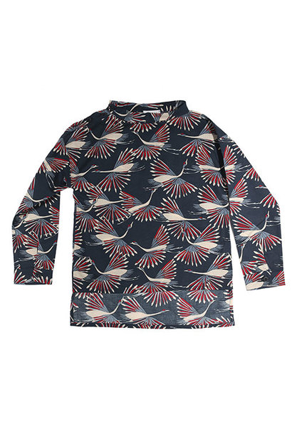 i leoncini Shirt with Peacock Print (Blouse)