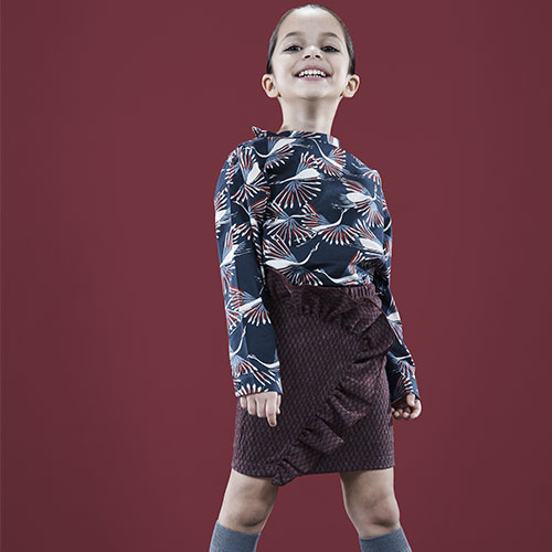 i leoncini Skirt with Ruffle Detail (Rok)-2