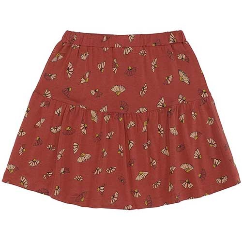 Soft Gallery Fennel Skirt Burnt Brick AOP Camomile (Rok)-1