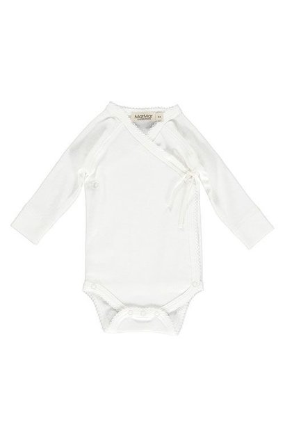 MarMar Copenhagen Belita Newborn Baby Body Gentle White (Romper)