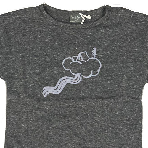 Tocoto Vintage Camping in the Clouds Tee Navy (T-shirt)-2