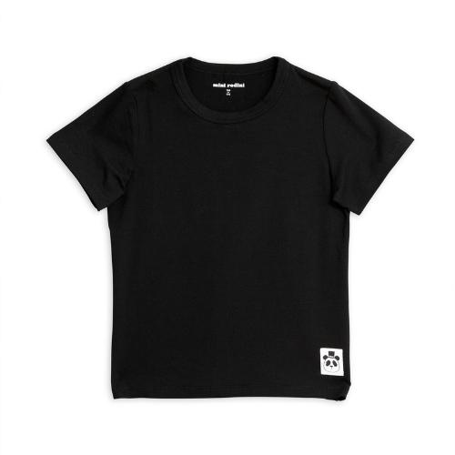 Mini Rodini Basic short sleeve tee Black (shirt)-1