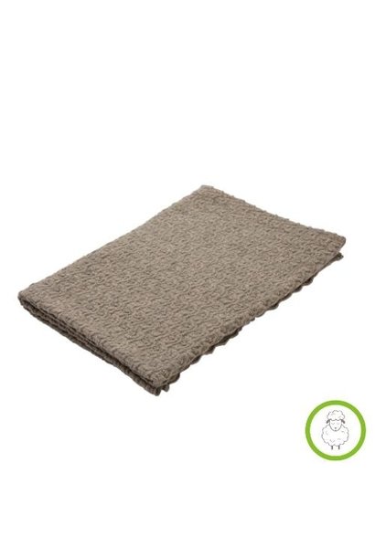 Konges Slojd Matti Pointelle Blanket Grey Melange (wikkeldeken)