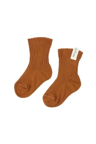 Phil&Phae Ribbed baby socks Hazel (sokken)
