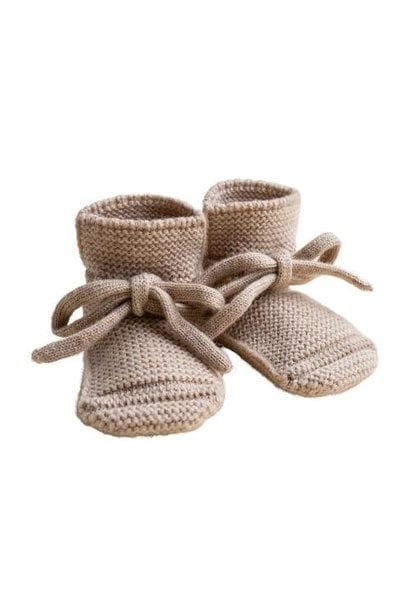 Hvid original booties sand | slofjes