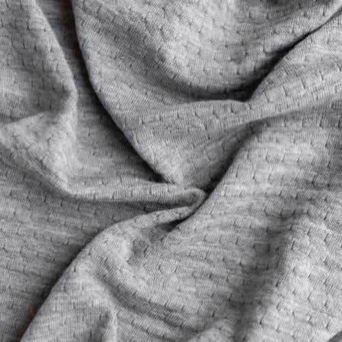 Hvid blanket Frankie grey melange | dekentje-3