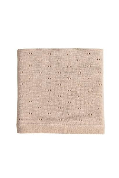 Hvid blanket Bibi oat | dekentje