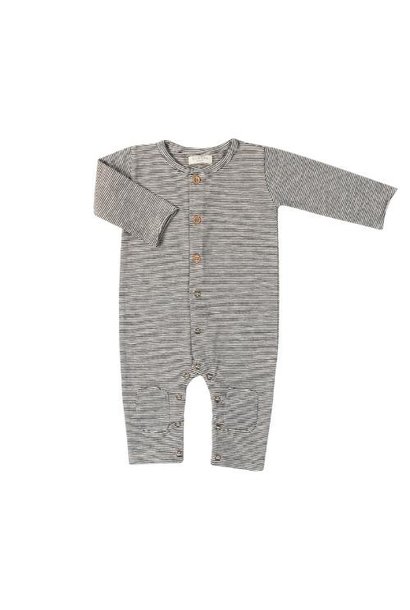 Nixnut Butt Onesie black-white Stripe | romper