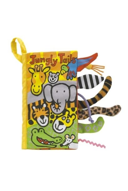 Jellycat Jungly Tails Book | kijk- en voelboekje